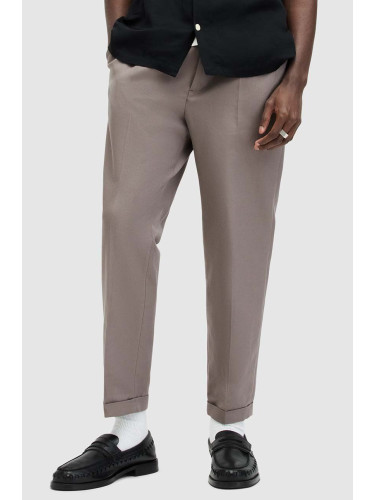 Панталон AllSaints TALLIS в бежово със стандартна кройка