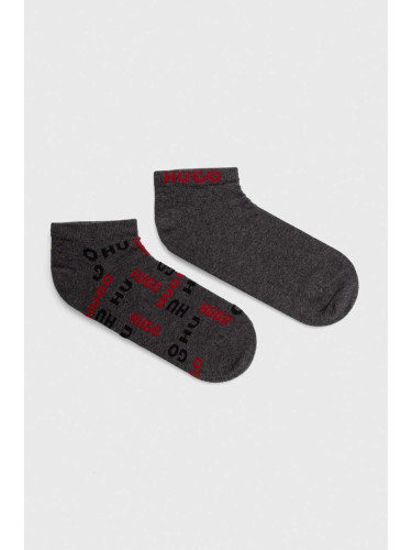 Чорапи HUGO (2 броя) в сиво 50491224