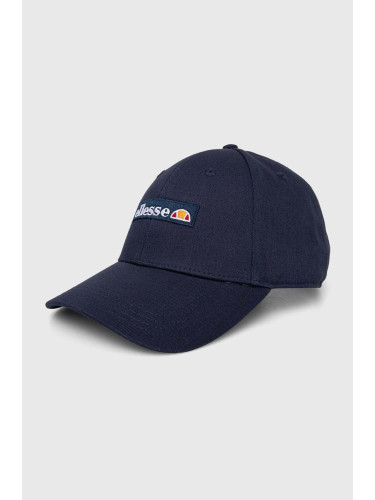 Памучна шапка с козирка Ellesse Drebbo Cap в тъмносиньо с апликация