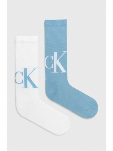 Чорапи Calvin Klein Jeans (2 броя) в синьо 701226656