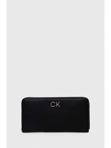 Портмоне Calvin Klein дамски в черно K60K611778