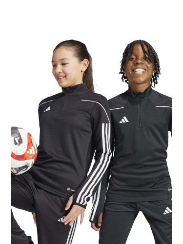Детска блуза с дълги ръкави adidas Performance TIRO23L TR TOPY в черно с апликация
