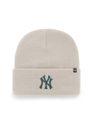 Шапка 47 brand MLB New York Yankees в бежово