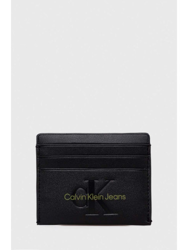 Калъф за карти Calvin Klein Jeans в черно K60K611987