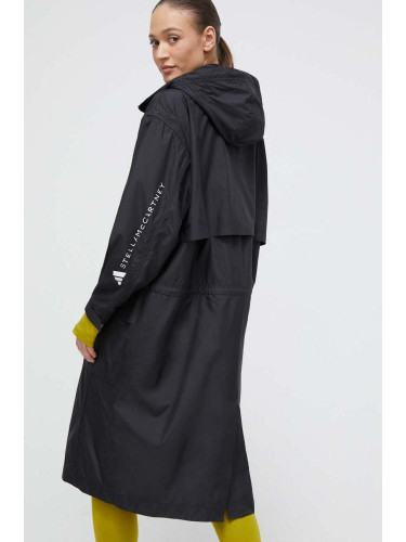 Яке adidas by Stella McCartney 0 в черно преходен модел с уголемена кройка IT8274