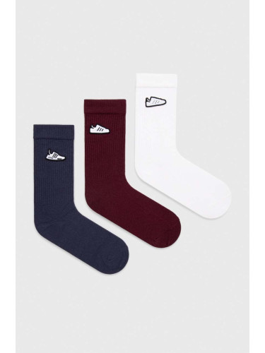Чорапи adidas Originals (3 броя)  3-pack в бяло IT1526