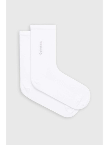 Чорапи Calvin Klein (2 броя) в бяло 701226649