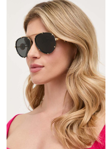 Слънчеви очила Versace дамски в черно 0VE2232