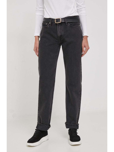 Дънки Calvin Klein Jeans с висока талия J20J222434