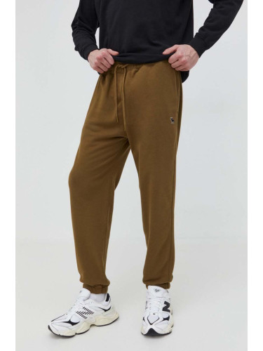 Спортен панталон Abercrombie & Fitch в зелено с изчистен дизайн