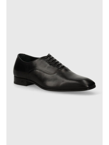 Кожени половинки обувки Karl Lagerfeld SAMUEL в черно KL12334