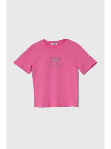 Детска тениска Pinko Up в лилаво