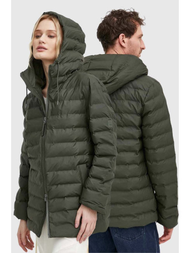 Яке Rains 15810 Jackets в зелено зимен модел