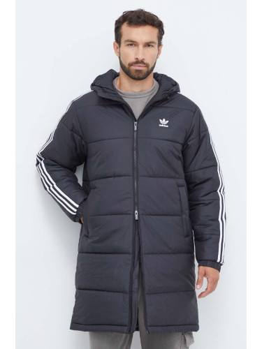 Яке adidas Originals Adicolor Long в черно зимен модел HZ0684