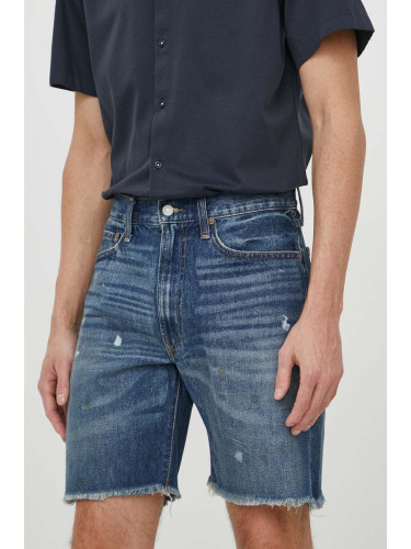 Дънков къс панталон Polo Ralph Lauren в синьо 710931912