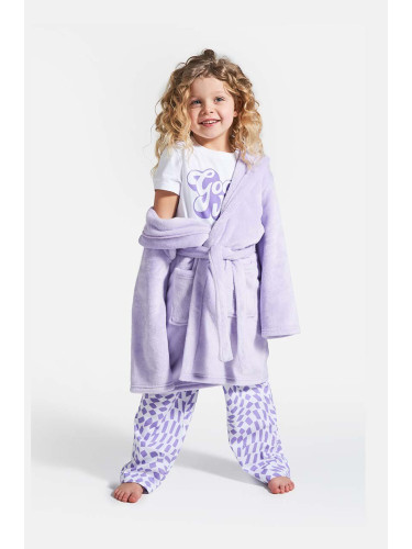 Детски халат Coccodrillo в лилаво