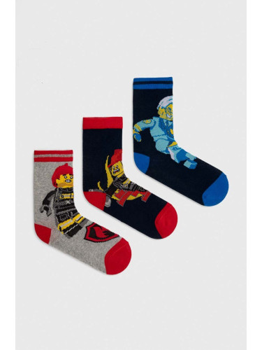 Детски чорапи Lego (3 броя) в тъмносиньо