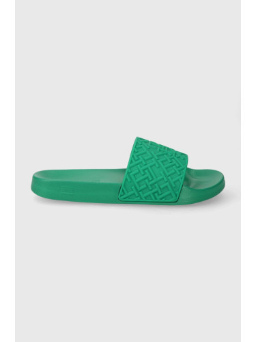 Чехли Tommy Hilfiger TH MONOGRAM POOL SLIDE в бяло FW0FW06987