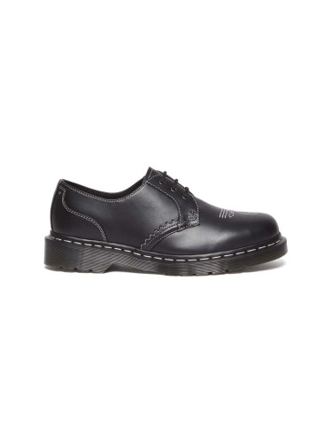 Кожени половинки обувки Dr. Martens 1461 Gothic Americana в черно DM31625001
