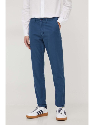 Панталон Tommy Hilfiger в синьо с кройка тип чино MW0MW33913