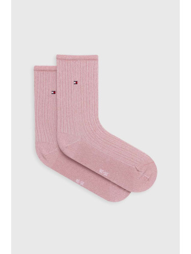 Чорапи Tommy Hilfiger в розово 701227444