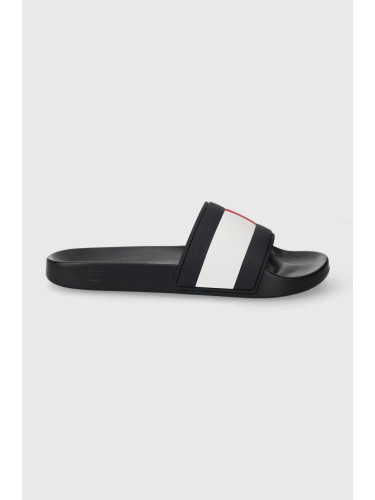 Чехли Tommy Hilfiger RUBBER TH FLAG POOL SLIDE в тъмносиньо FM0FM04236