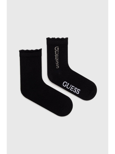 Чорапи Guess VERTICAL в черно O3YY03 KBZU0