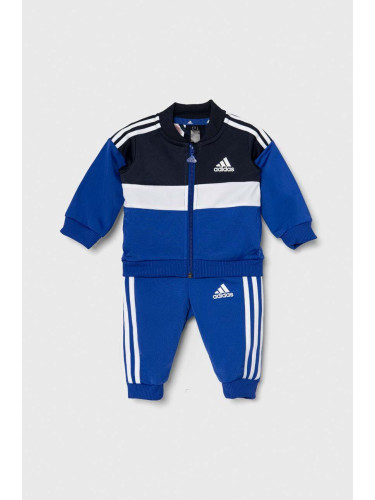 Бебешки анцуг adidas в синьо