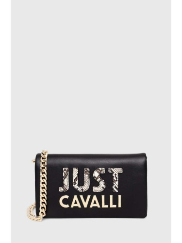 Чанта Just Cavalli в черно 76RA4BC5 ZS748