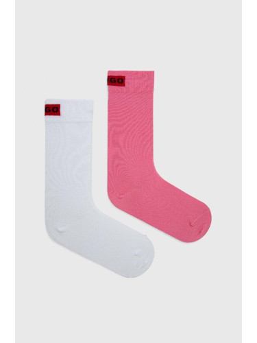 Чорапи HUGO (2 броя) в розово 50502046