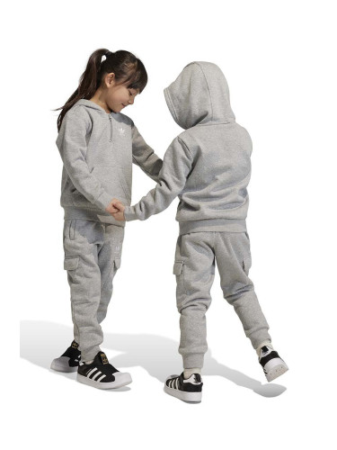 Детски анцуг adidas Originals в сиво