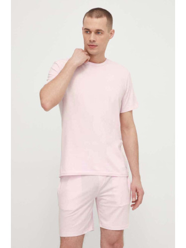 Домашна тениска Polo Ralph Lauren в розово с изчистен дизайн 714931651