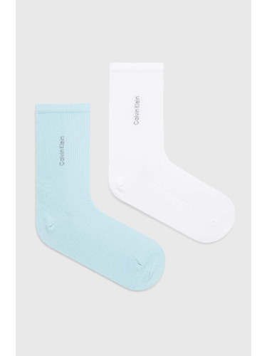 Чорапи Calvin Klein (2 броя) в синьо 701226649