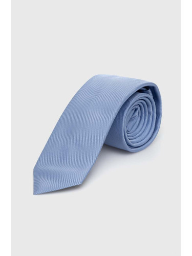 Копринена вратовръзка HUGO в синьо 50468199
