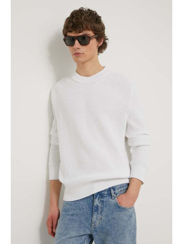 Пуловер HUGO мъжки в бяло 50510386