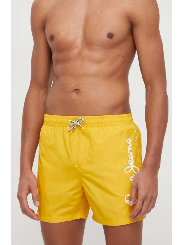 Плувни шорти Pepe Jeans LOGO SWIMSHORT в зелено от памук 4856143