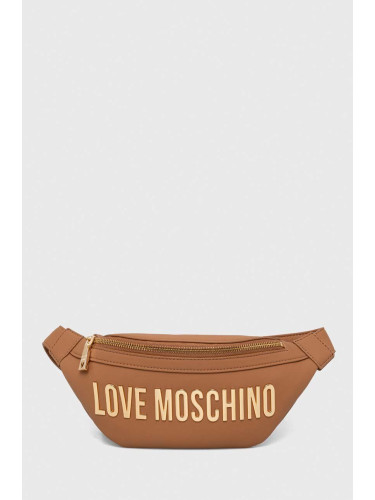 Чанта за кръст Love Moschino в кафяво