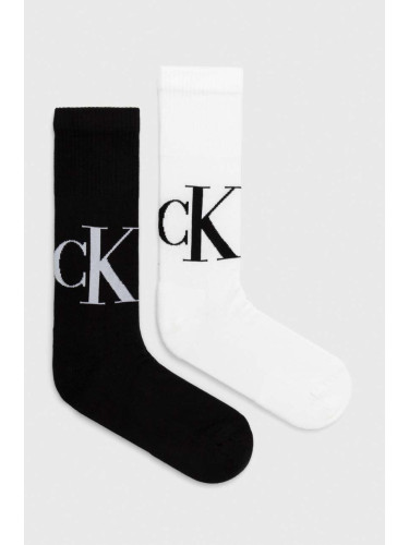 Чорапи Calvin Klein Jeans (2 броя) в черно 701226656