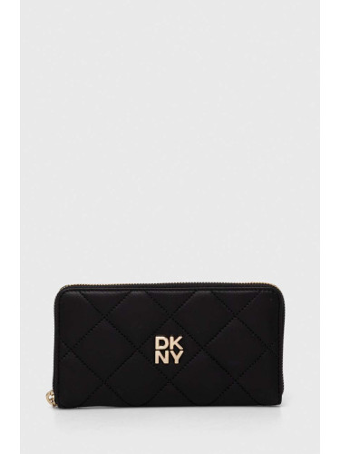 Кожен портфейл Dkny дамски в черно R411BB84