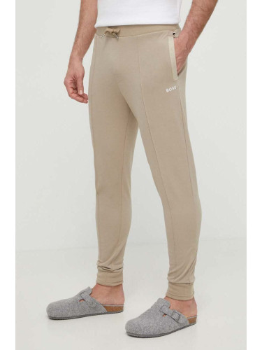 Спортен панталон BOSS в бежово с изчистен дизайн 50515166