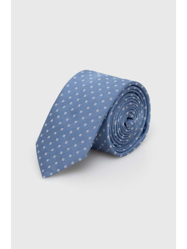 Вратовръзка с коприна HUGO в синьо 50509056