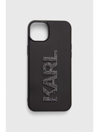 Кейс за телефон Karl Lagerfeld iPhone 15 Plus / 14 Plus 6.7" в черно