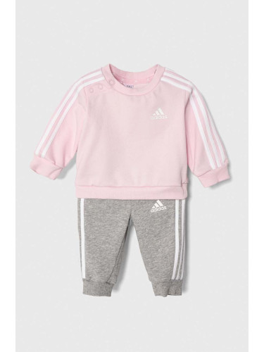 Бебешки анцуг adidas в розово