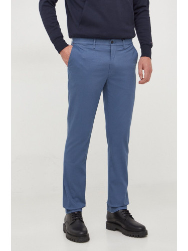 Панталон Tommy Hilfiger в синьо със стандартна кройка MW0MW33938