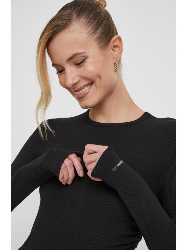 Блуза с дълги ръкави Calvin Klein в черно K20K206970