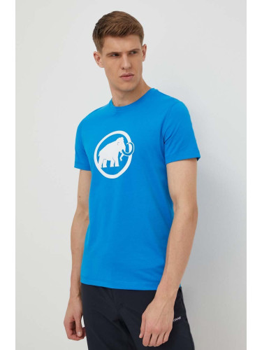Спортна тениска Mammut Core в синьо с принт