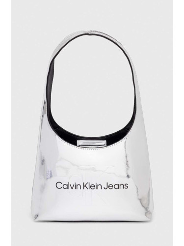 Чанта Calvin Klein Jeans в сребристо K60K611860
