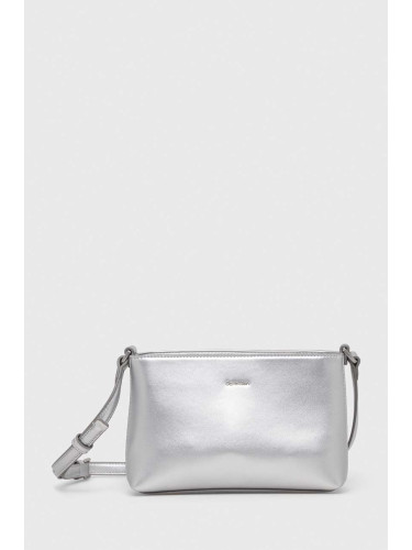 Чанта Calvin Klein в сребристо K60K611359