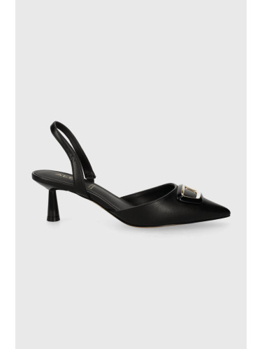 Обувки с дебел ток Aldo GIOCANTE в черно с дебел ток отворена пета 13711921