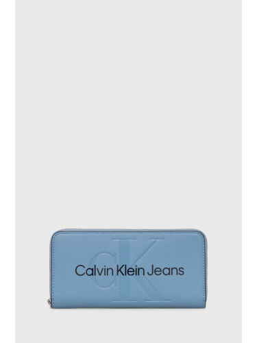 Портмоне Calvin Klein Jeans дамски в черно K60K607634